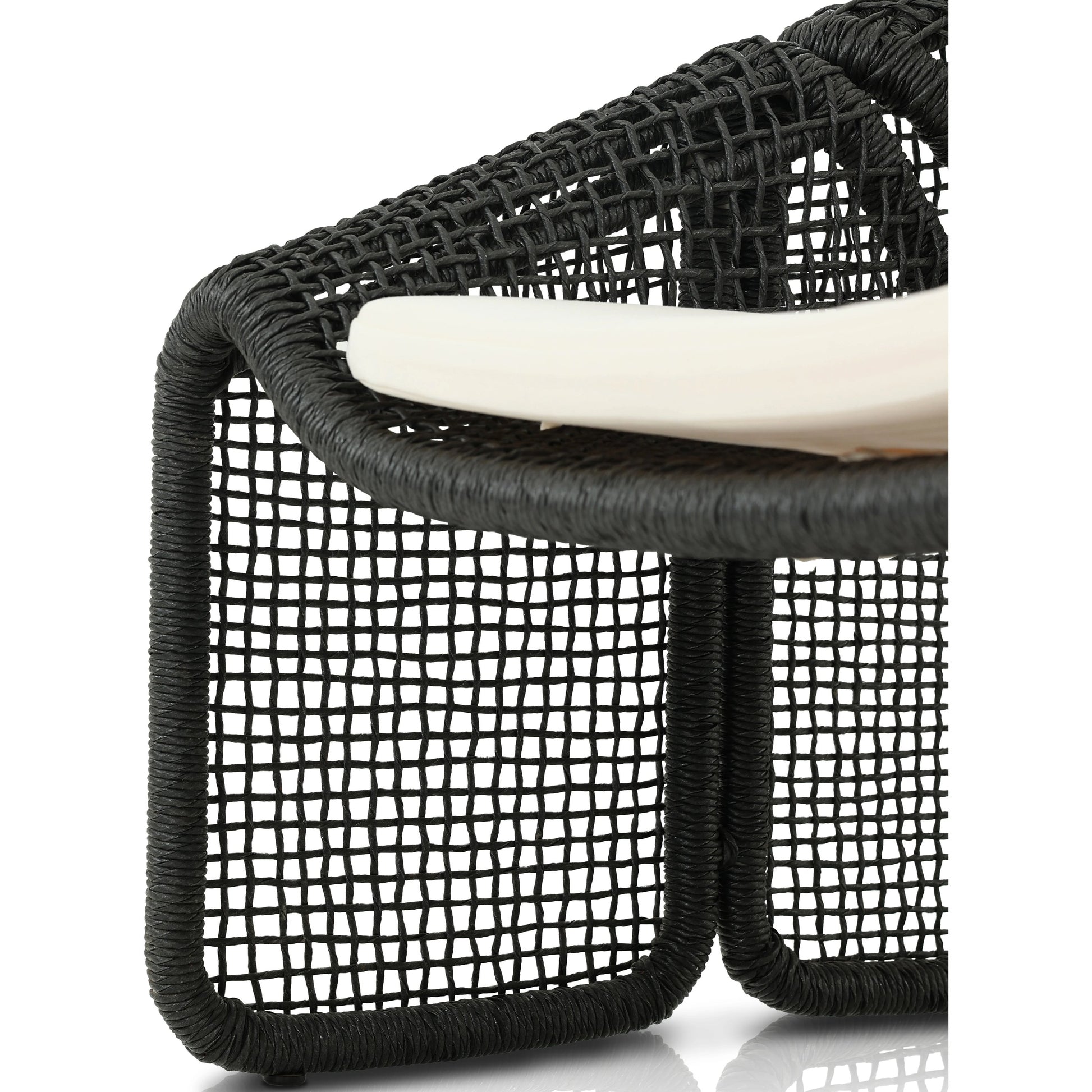 Selma Outdoor Chair by Four Hands. Made from 100% olefin, 100% polyethylene, 91% polyurethane foam pad, 9% polyester fiber batting in a coastal style.