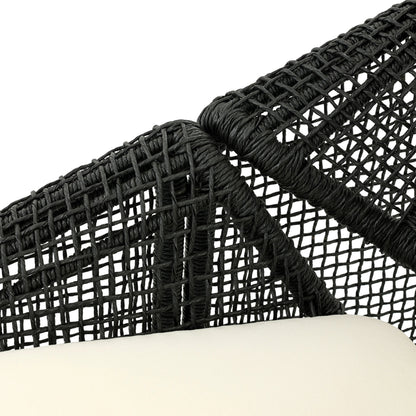 Selma Outdoor Chair by Four Hands. Made from 100% olefin, 100% polyethylene, 91% polyurethane foam pad, 9% polyester fiber batting in a coastal style.