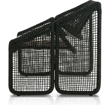 Selma Outdoor Chair by Four Hands. Made from 100% olefin, 100% polyethylene, 91% polyurethane foam pad, 9% polyester fiber batting in a coastal style.