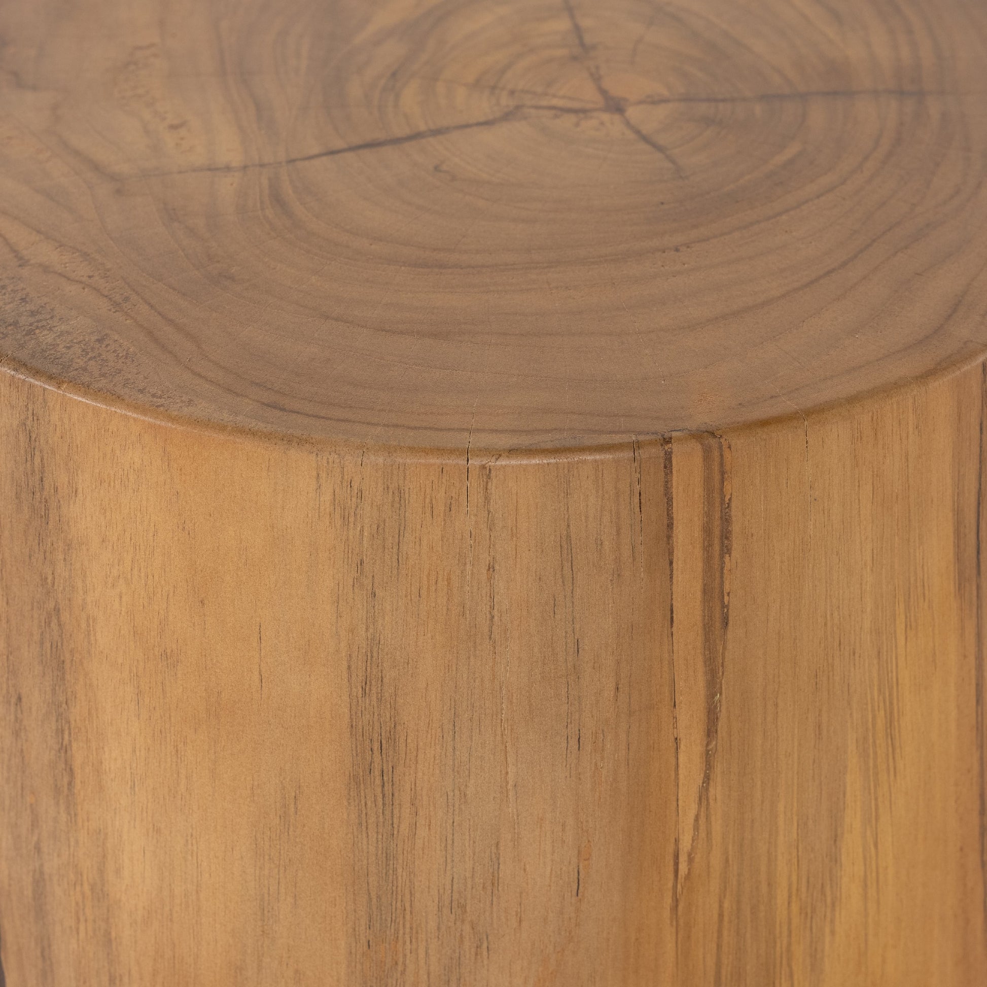 Jovie Outdoor End Table by Four Hands. Made from solid teak in a modern style.