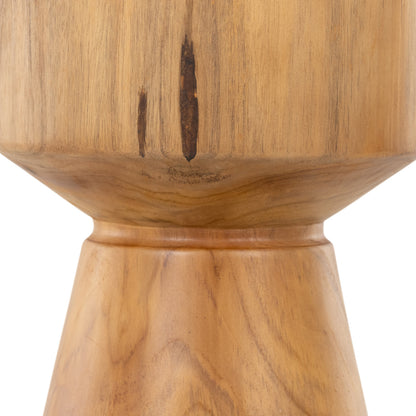 Jovie Outdoor End Table by Four Hands. Made from solid teak in a modern style.