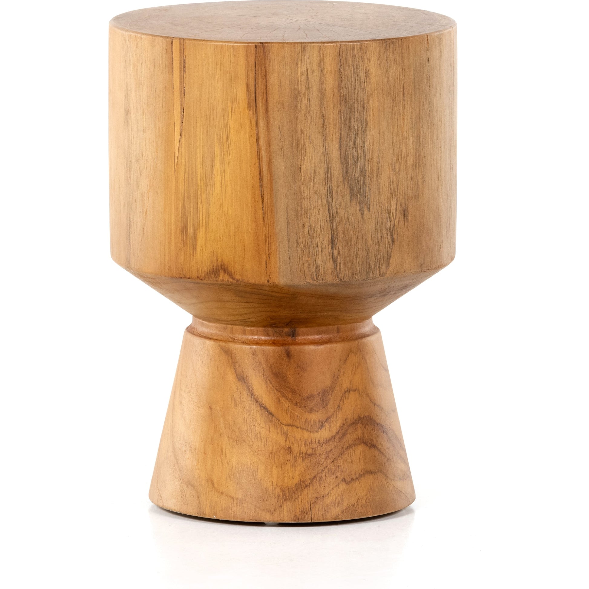 Jovie Outdoor End Table by Four Hands. Made from solid teak in a modern style.