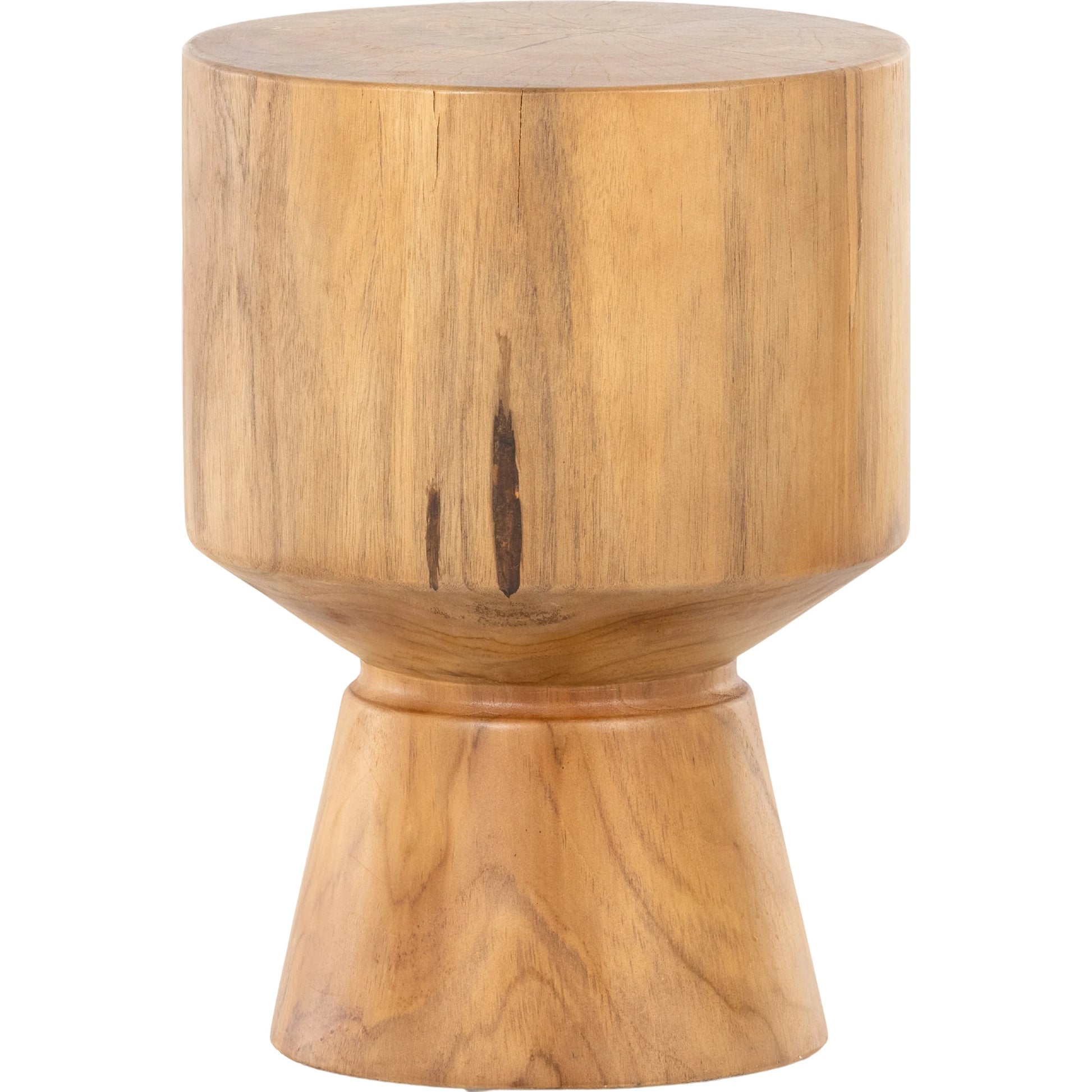 Jovie Outdoor End Table by Four Hands. Made from solid teak in a modern style.