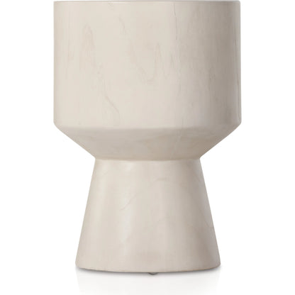 Jovie Outdoor End Table by Four Hands. Made from solid teak in a modern style.