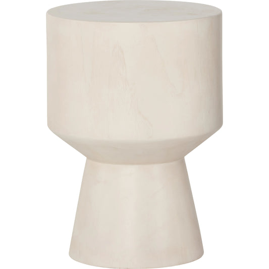 Jovie Outdoor End Table by Four Hands. Made from solid teak in a modern style.