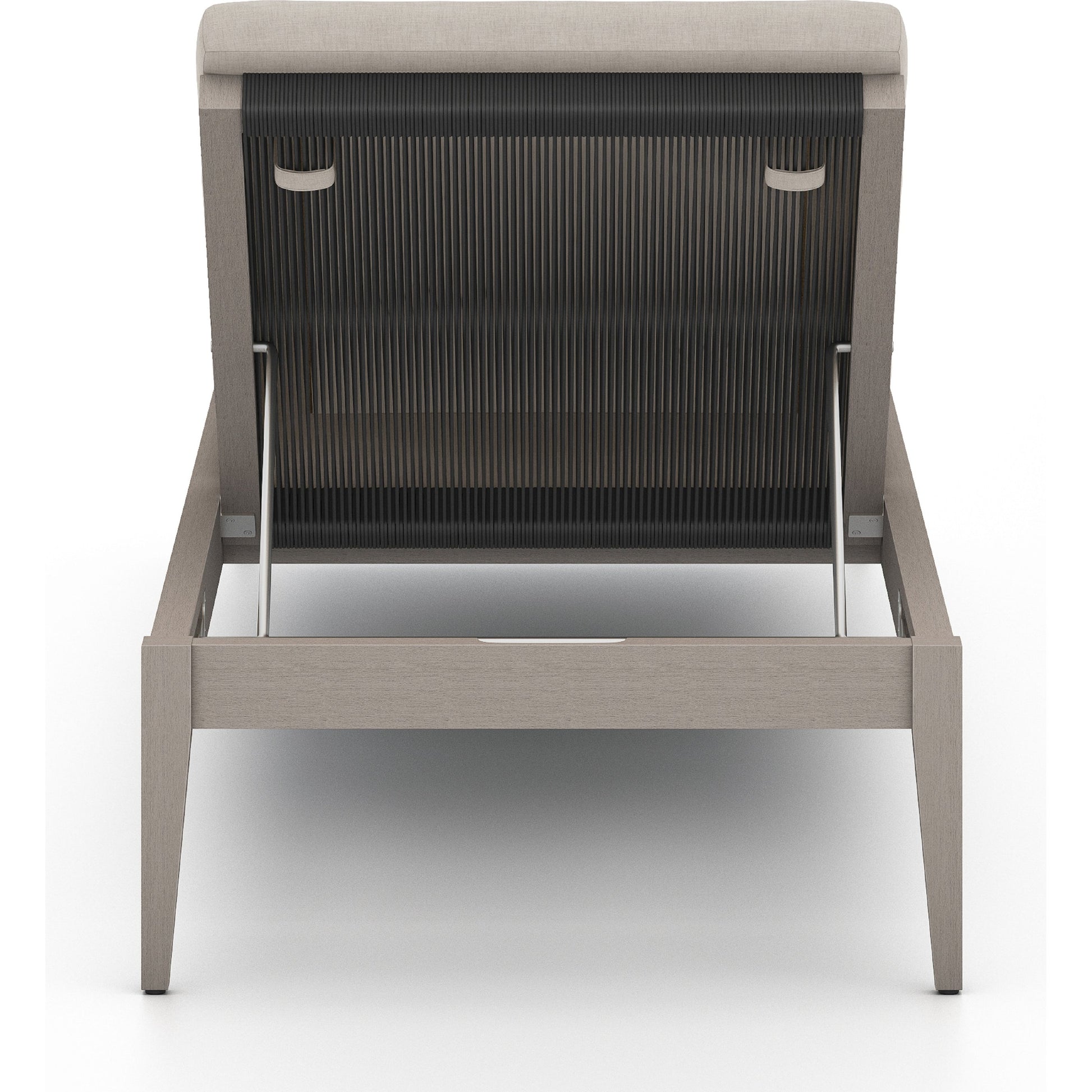 Sherwood Outdoor Chaise by Four Hands. Made from 100% olefin, solid fsc®-certified teak, 100% polypropylene in a coastal style.