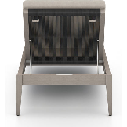 Sherwood Outdoor Chaise by Four Hands. Made from 100% olefin, solid fsc®-certified teak, 100% polypropylene in a coastal style.