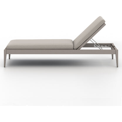 Sherwood Outdoor Chaise by Four Hands. Made from 100% olefin, solid fsc®-certified teak, 100% polypropylene in a coastal style.