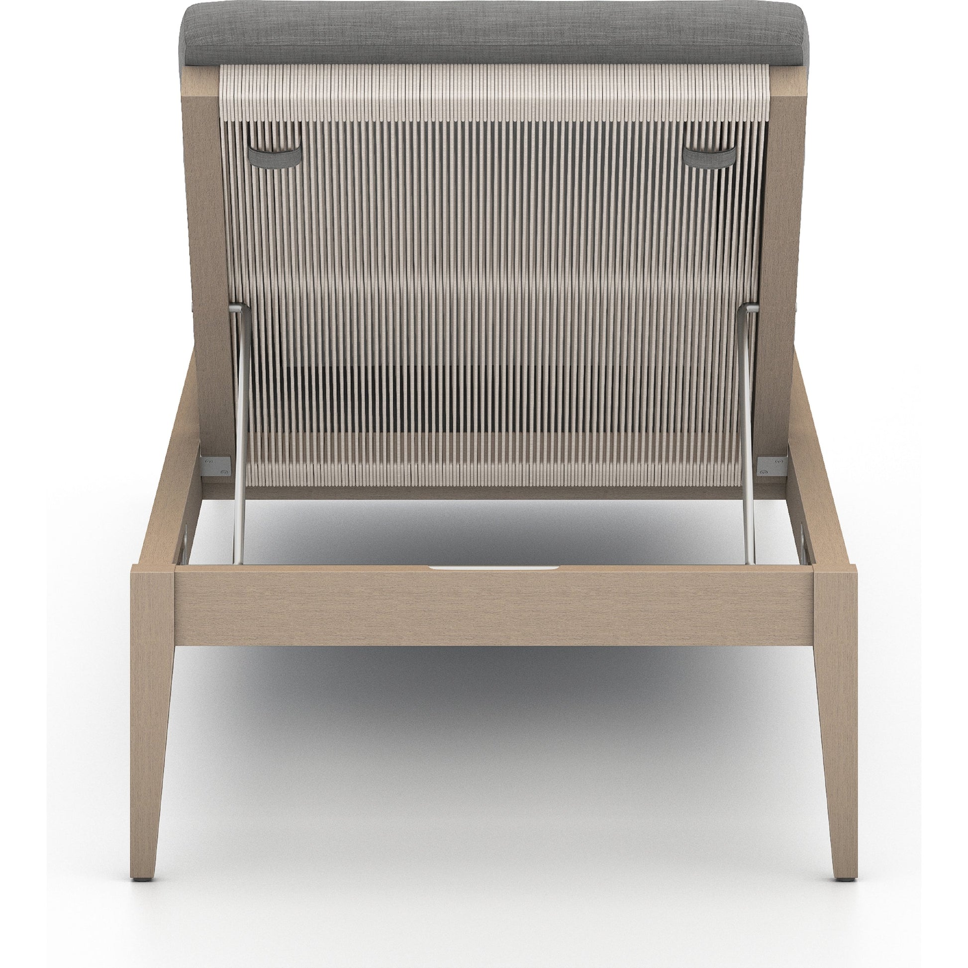 Sherwood Outdoor Chaise by Four Hands. Made from 100% olefin, solid fsc®-certified teak, 100% polypropylene in a coastal style.