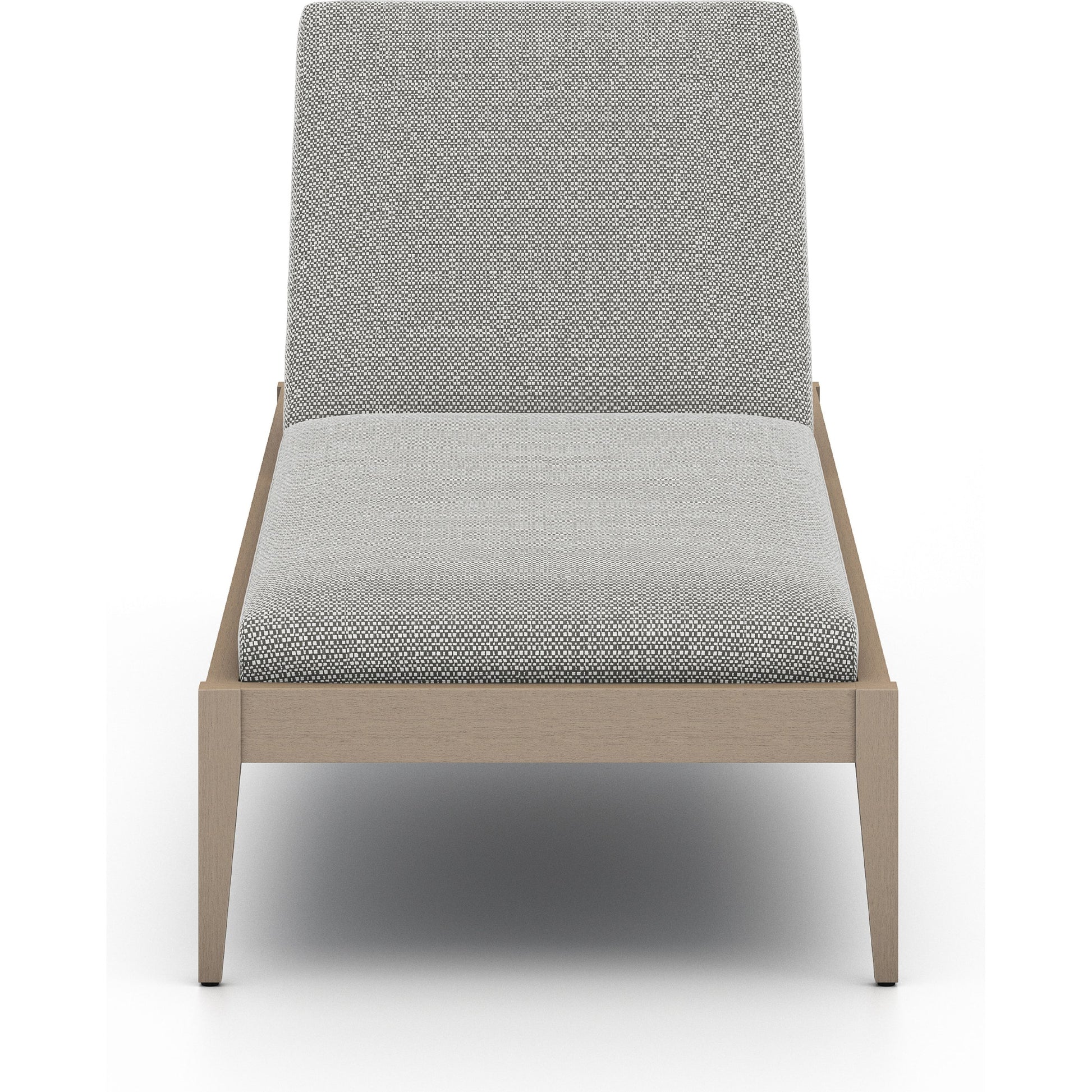 Sherwood Outdoor Chaise by Four Hands. Made from 100% olefin, solid fsc®-certified teak, 100% polypropylene in a coastal style.