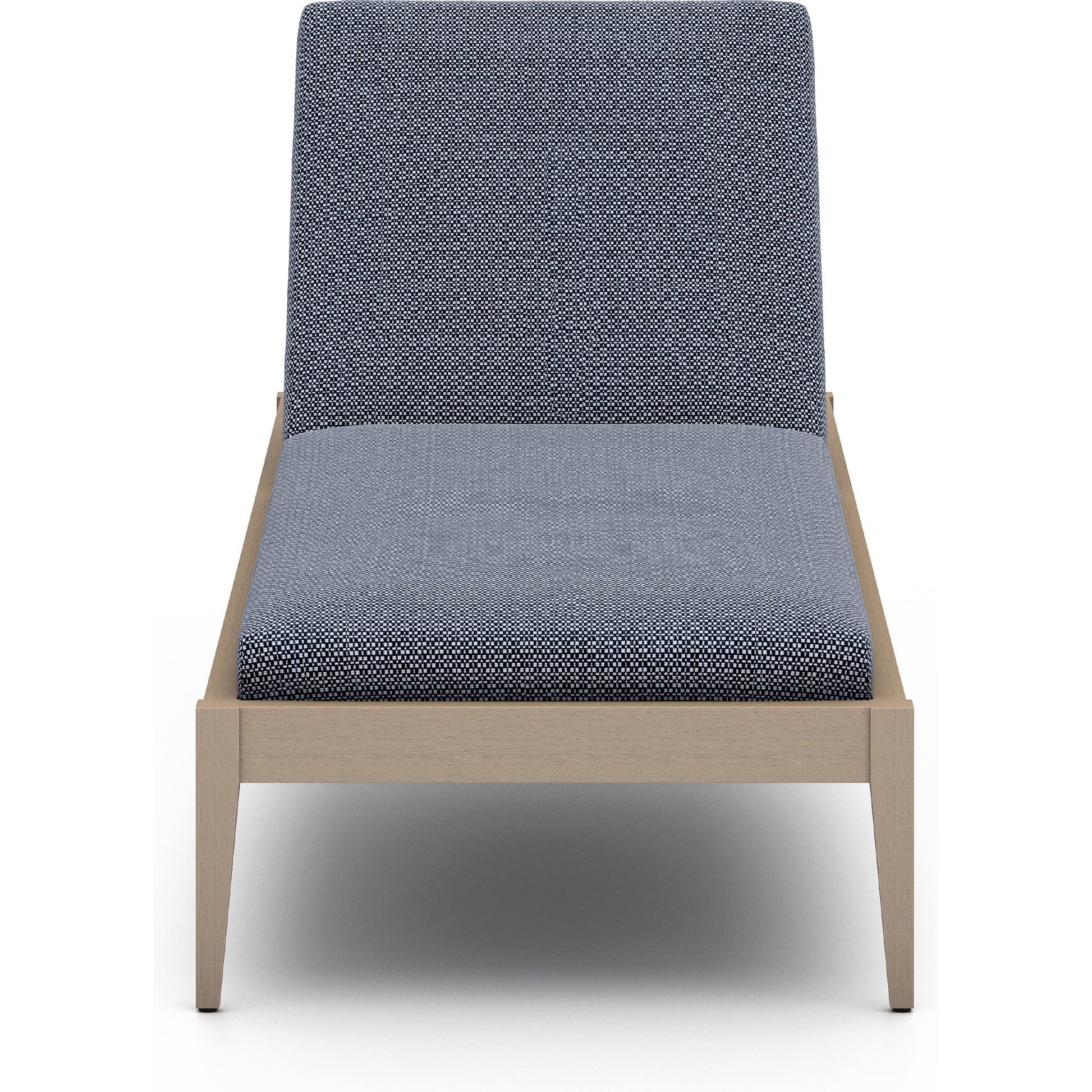 Sherwood Outdoor Chaise by Four Hands. Made from 100% olefin, solid fsc®-certified teak, 100% polypropylene in a coastal style.