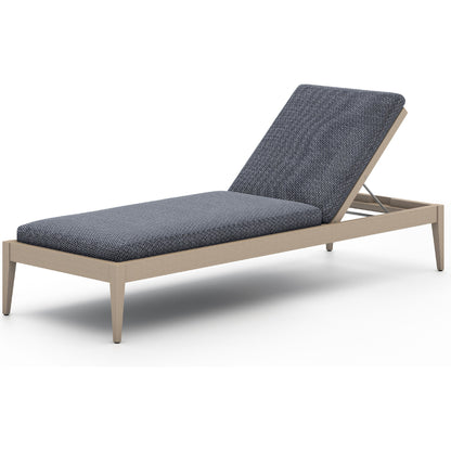 Sherwood Outdoor Chaise by Four Hands. Made from 100% olefin, solid fsc®-certified teak, 100% polypropylene in a coastal style.