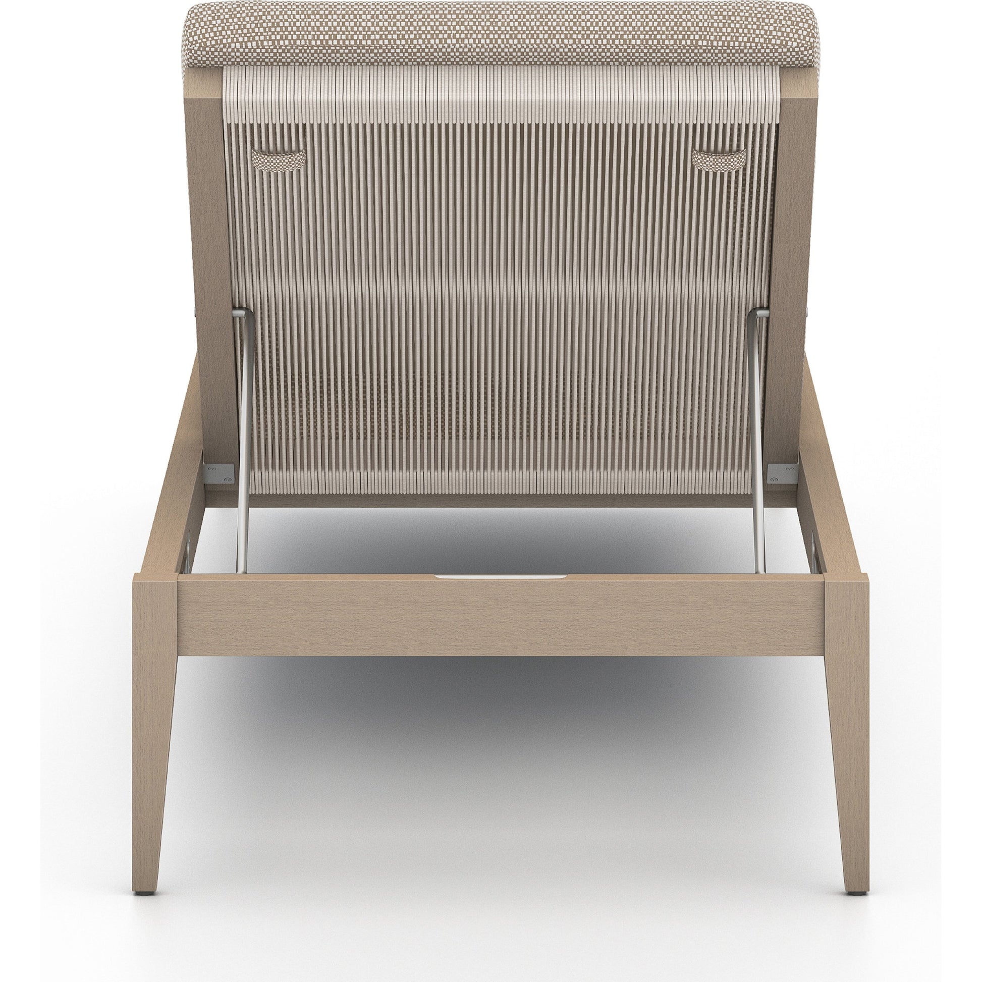 Sherwood Outdoor Chaise by Four Hands. Made from 100% olefin, solid fsc®-certified teak, 100% polypropylene in a coastal style.