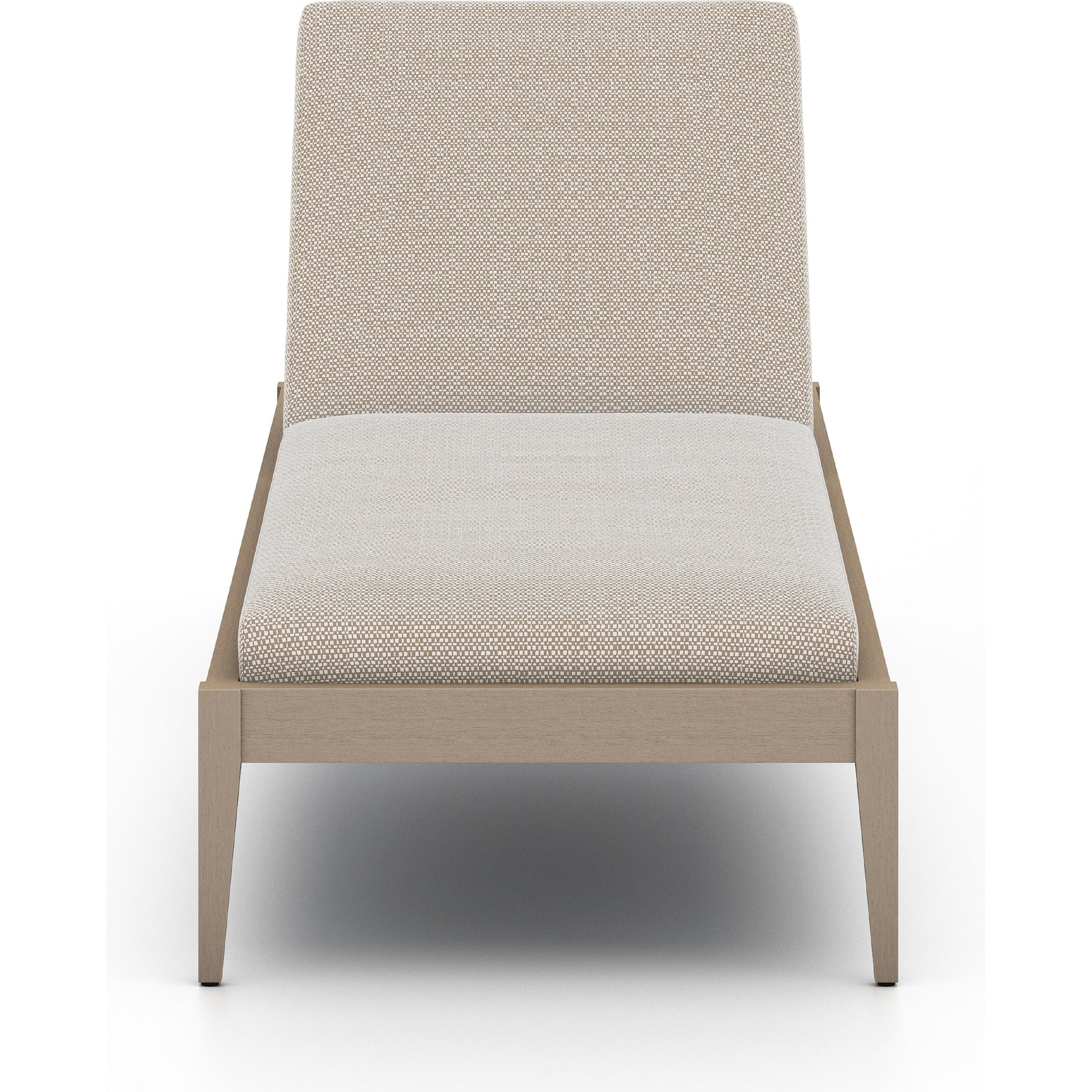 Sherwood Outdoor Chaise by Four Hands. Made from 100% olefin, solid fsc®-certified teak, 100% polypropylene in a coastal style.
