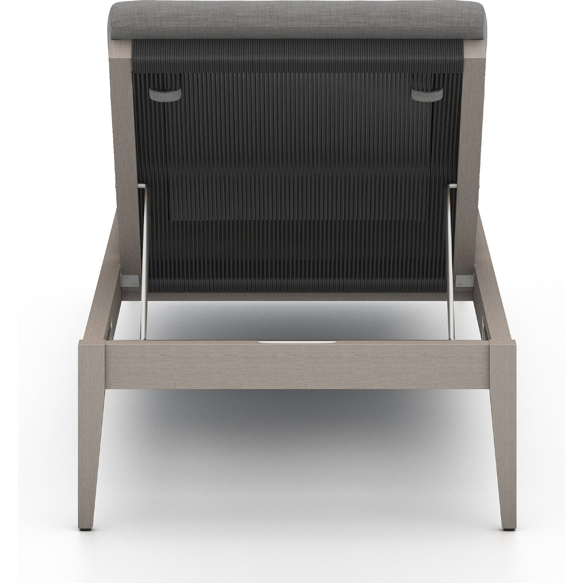 Sherwood Outdoor Chaise by Four Hands. Made from 100% olefin, solid fsc®-certified teak, 100% polypropylene in a coastal style.