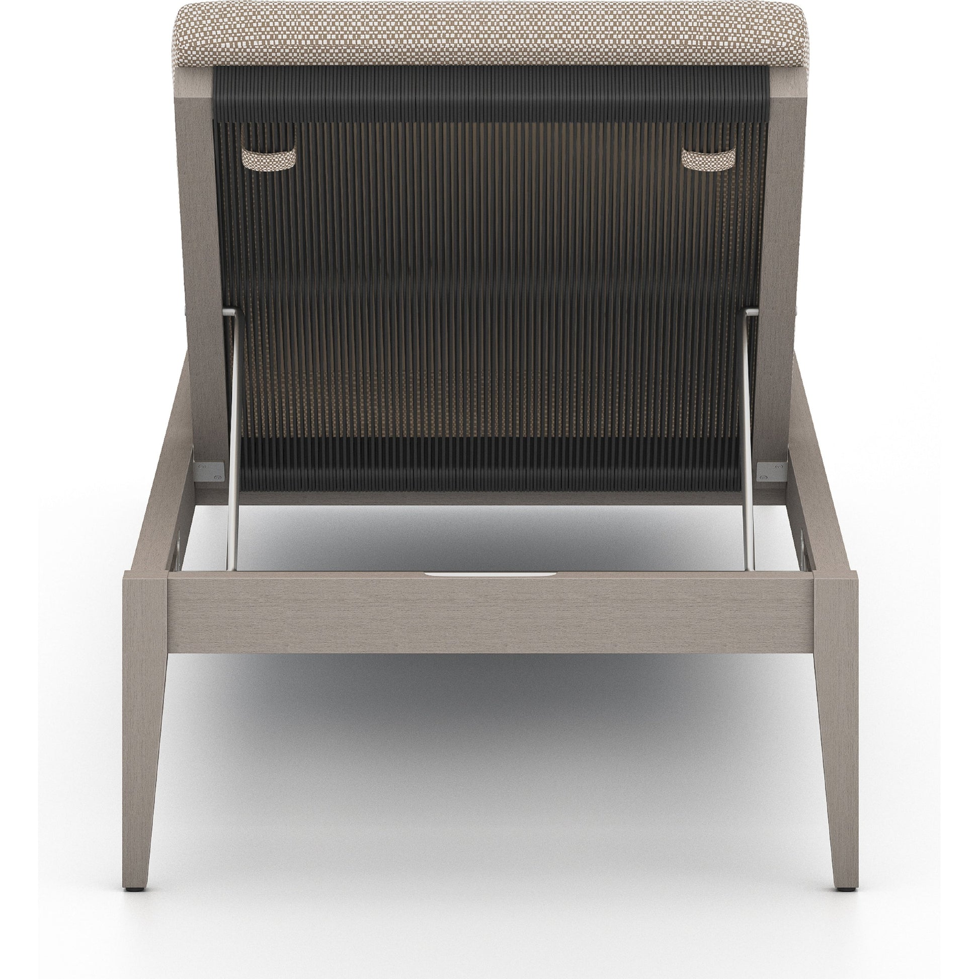 Sherwood Outdoor Chaise by Four Hands. Made from 100% olefin, solid fsc®-certified teak, 100% polypropylene in a coastal style.