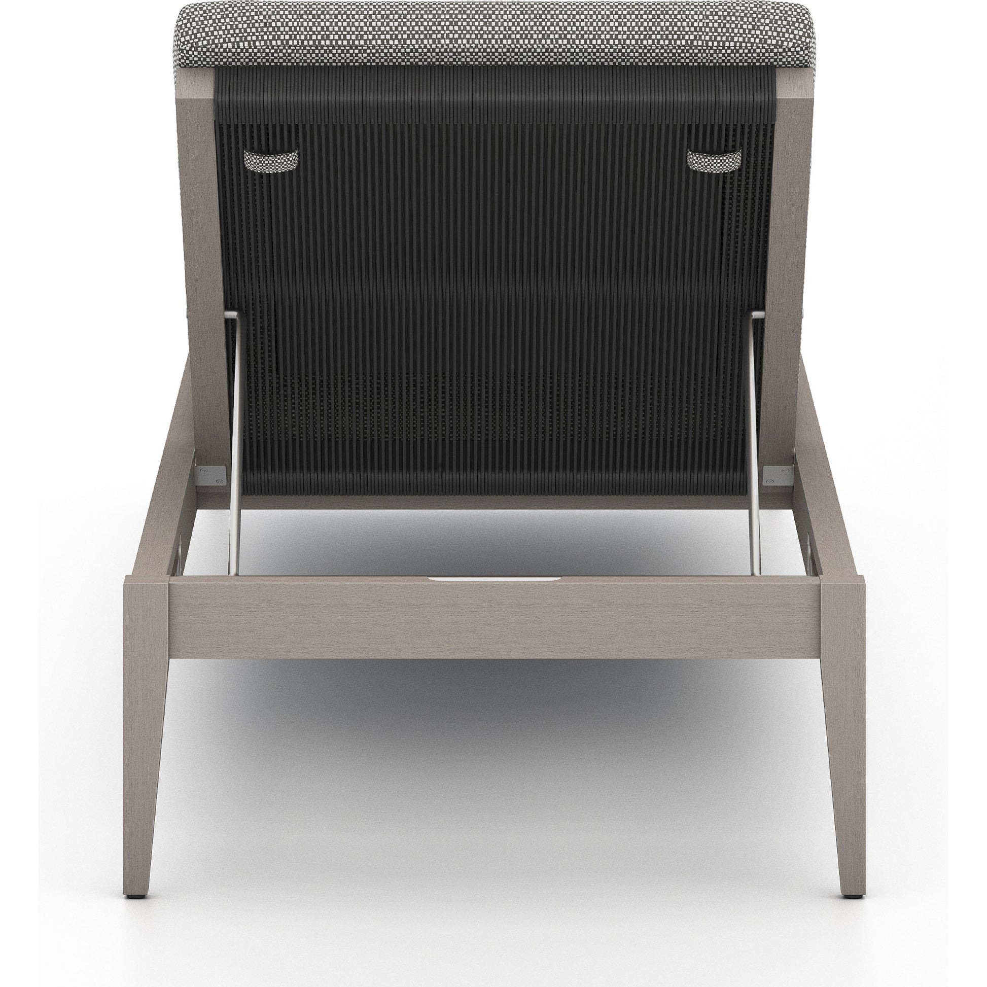Sherwood Outdoor Chaise by Four Hands. Made from 100% olefin, solid fsc®-certified teak, 100% polypropylene in a coastal style.
