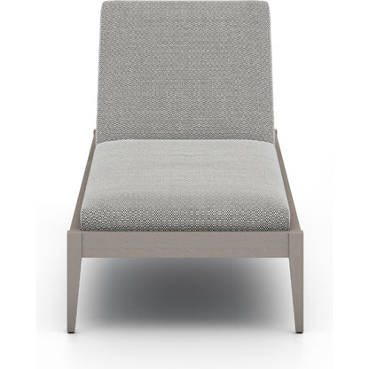 Sherwood Outdoor Chaise by Four Hands. Made from 100% olefin, solid fsc®-certified teak, 100% polypropylene in a coastal style.