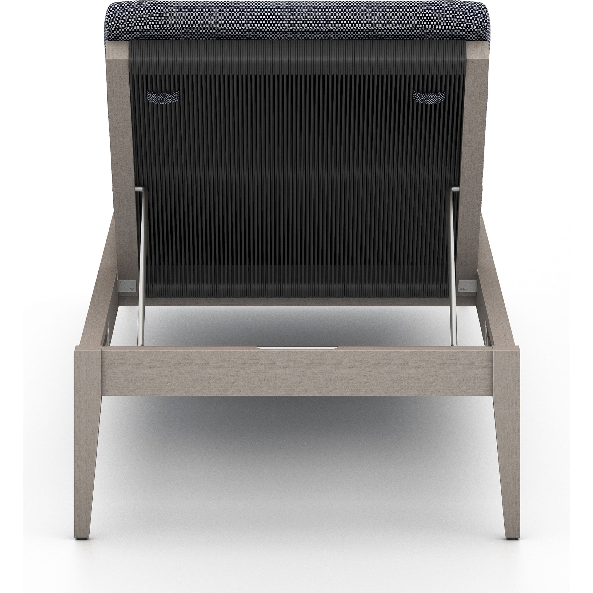 Sherwood Outdoor Chaise by Four Hands. Made from 100% olefin, solid fsc®-certified teak, 100% polypropylene in a coastal style.