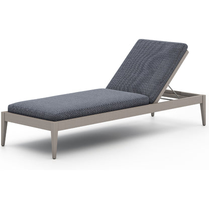 Sherwood Outdoor Chaise by Four Hands. Made from 100% olefin, solid fsc®-certified teak, 100% polypropylene in a coastal style.