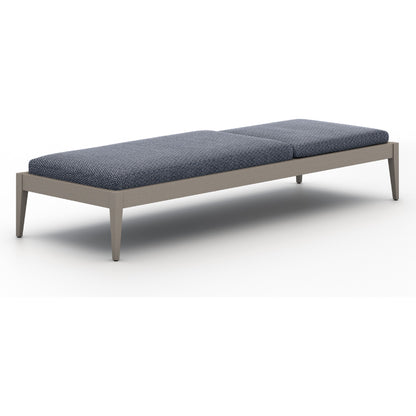 Sherwood Outdoor Chaise by Four Hands. Made from 100% olefin, solid fsc®-certified teak, 100% polypropylene in a coastal style.