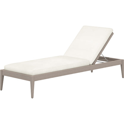 Sherwood Outdoor Chaise by Four Hands. Made from 100% olefin, solid fsc®-certified teak, 100% polypropylene in a coastal style.