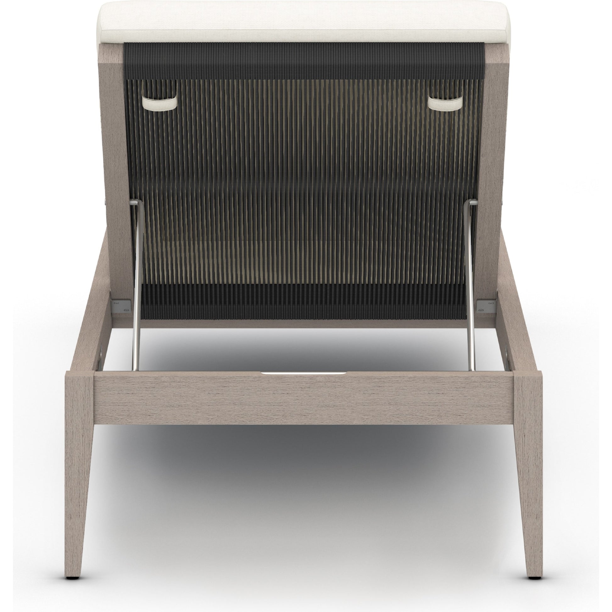 Sherwood Outdoor Chaise by Four Hands. Made from 100% olefin, solid fsc®-certified teak, 100% polypropylene in a coastal style.