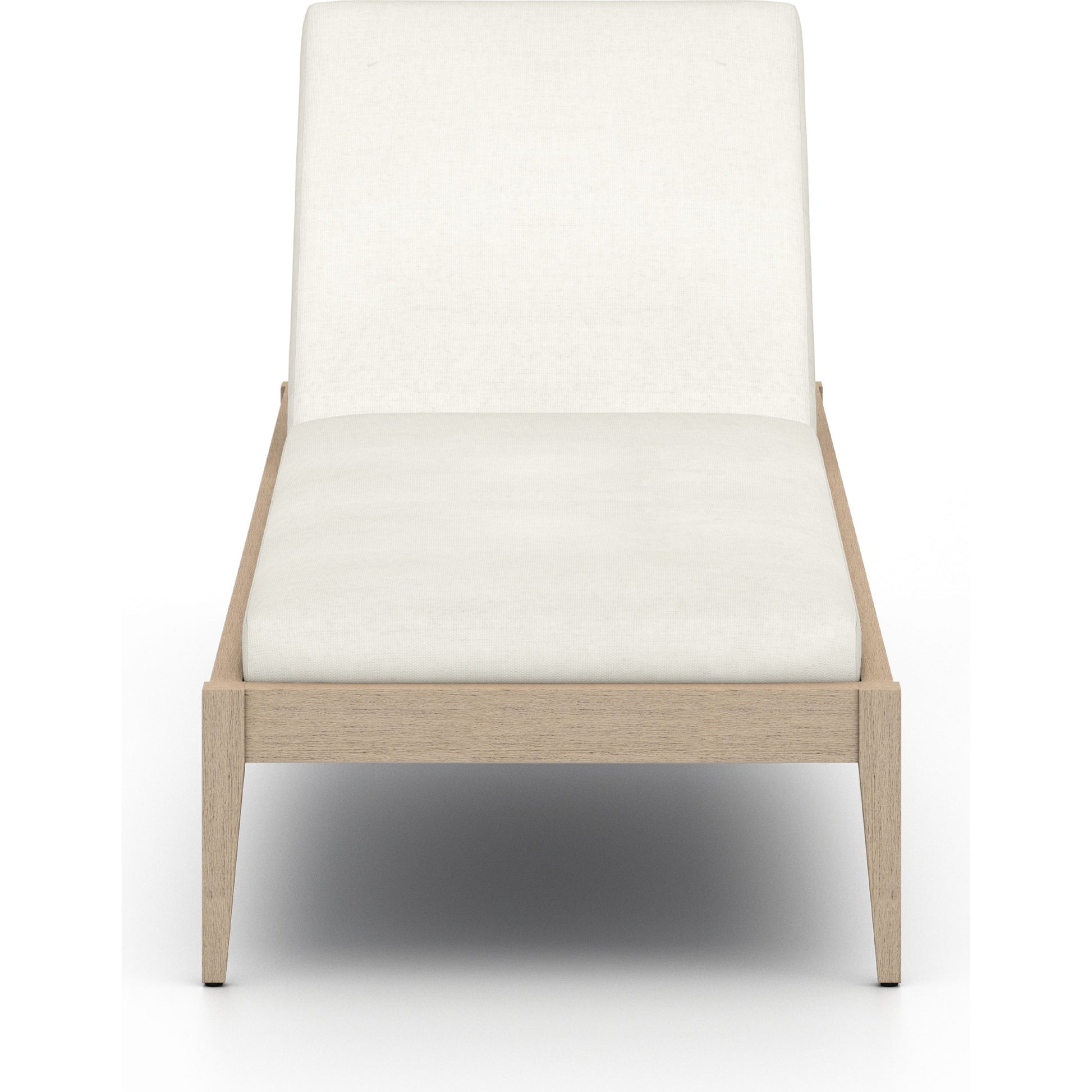 Sherwood Outdoor Chaise by Four Hands. Made from 100% olefin, solid fsc®-certified teak, 100% polypropylene in a coastal style.