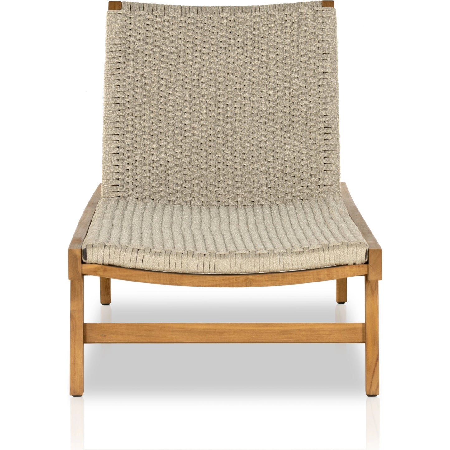 022 SI-1977243 | Additional Silo | Delano Outdoor Chaise by Four Hands. Made from solid fsc®-certified teak, 100% polypropylene, stainless steel in a coastal style.