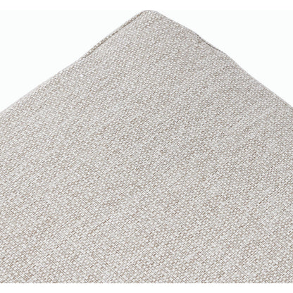 Culver Outdoor Ottoman by Four Hands in faye sand. Made from 100% olefin, solid fsc®-certified teak, 91% polyurethane foam pad, 9% polyester fiber batting in a modern style.