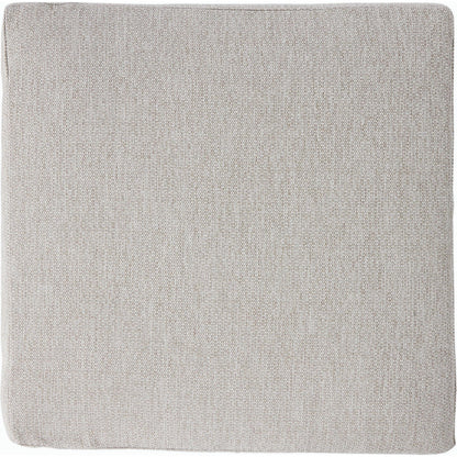 Culver Outdoor Ottoman by Four Hands in faye sand. Made from 100% olefin, solid fsc®-certified teak, 91% polyurethane foam pad, 9% polyester fiber batting in a modern style.