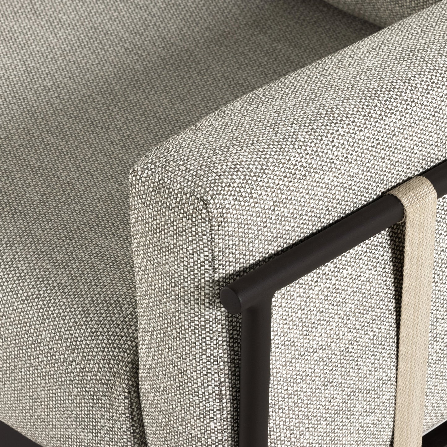 015 SI-2001454 | Additional Silo | Hearst 99" Outdoor Sofa by Four Hands in bronze. Made from 100% olefin, aluminum, 100% polypropylene in a modern style.