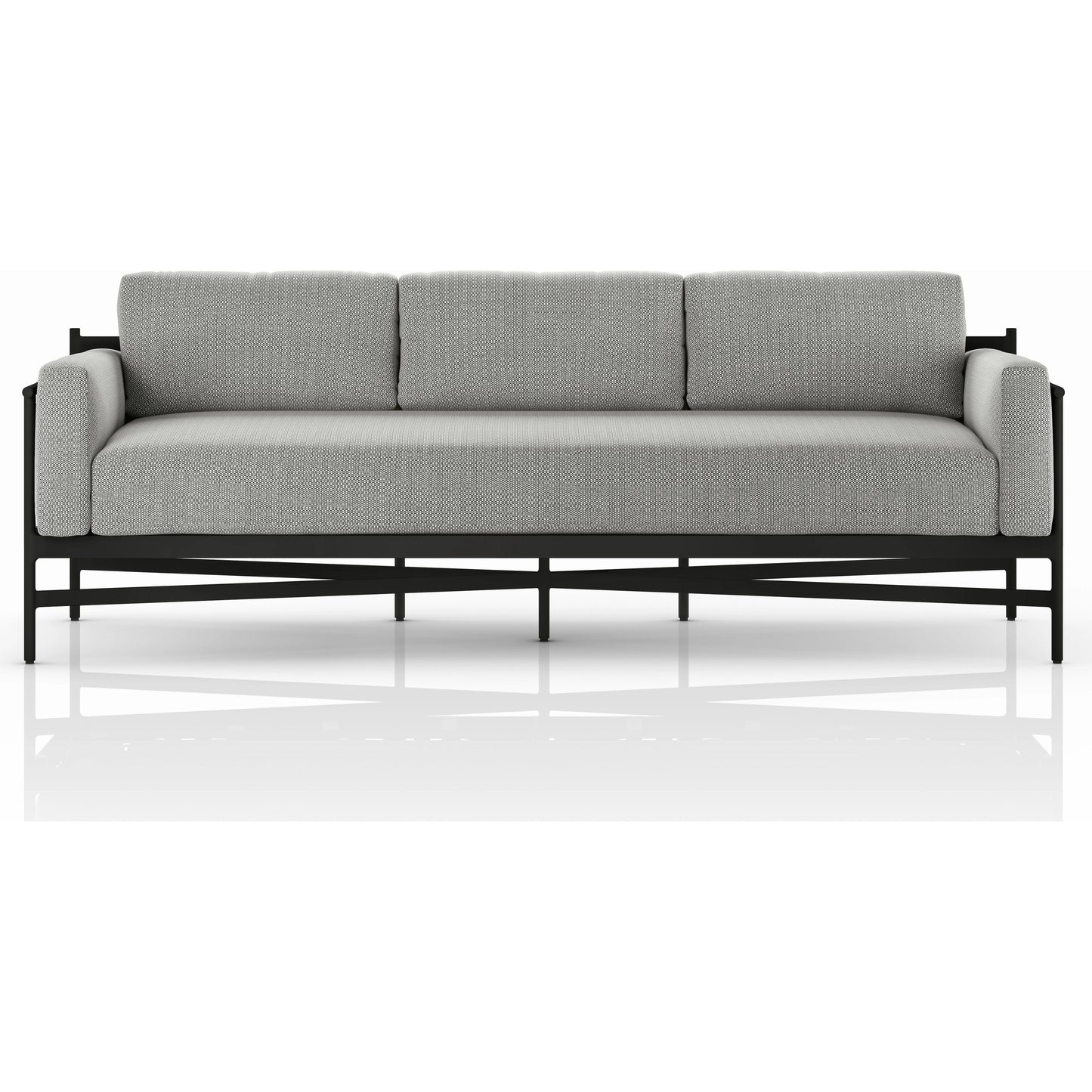 011 SI-2001454 | Additional Silo | Hearst 99" Outdoor Sofa by Four Hands in bronze. Made from 100% olefin, aluminum, 100% polypropylene in a modern style.