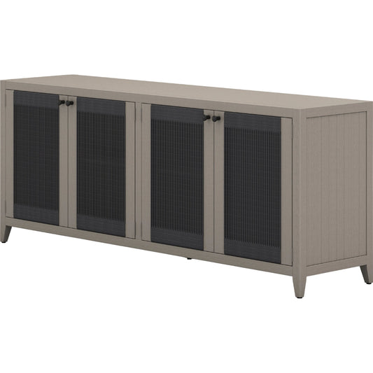Sherwood Outdoor Sideboard by Four Hands. Made from solid fsc®-certified teak, 100% polypropylene in a coastal style.