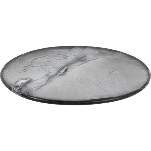 Marble Lazy Susan by Four Hands in dark kettle black, polished black marble and black marble. Made from iron, solid marble, engineered hardwood in a cottage & farmhouse style.