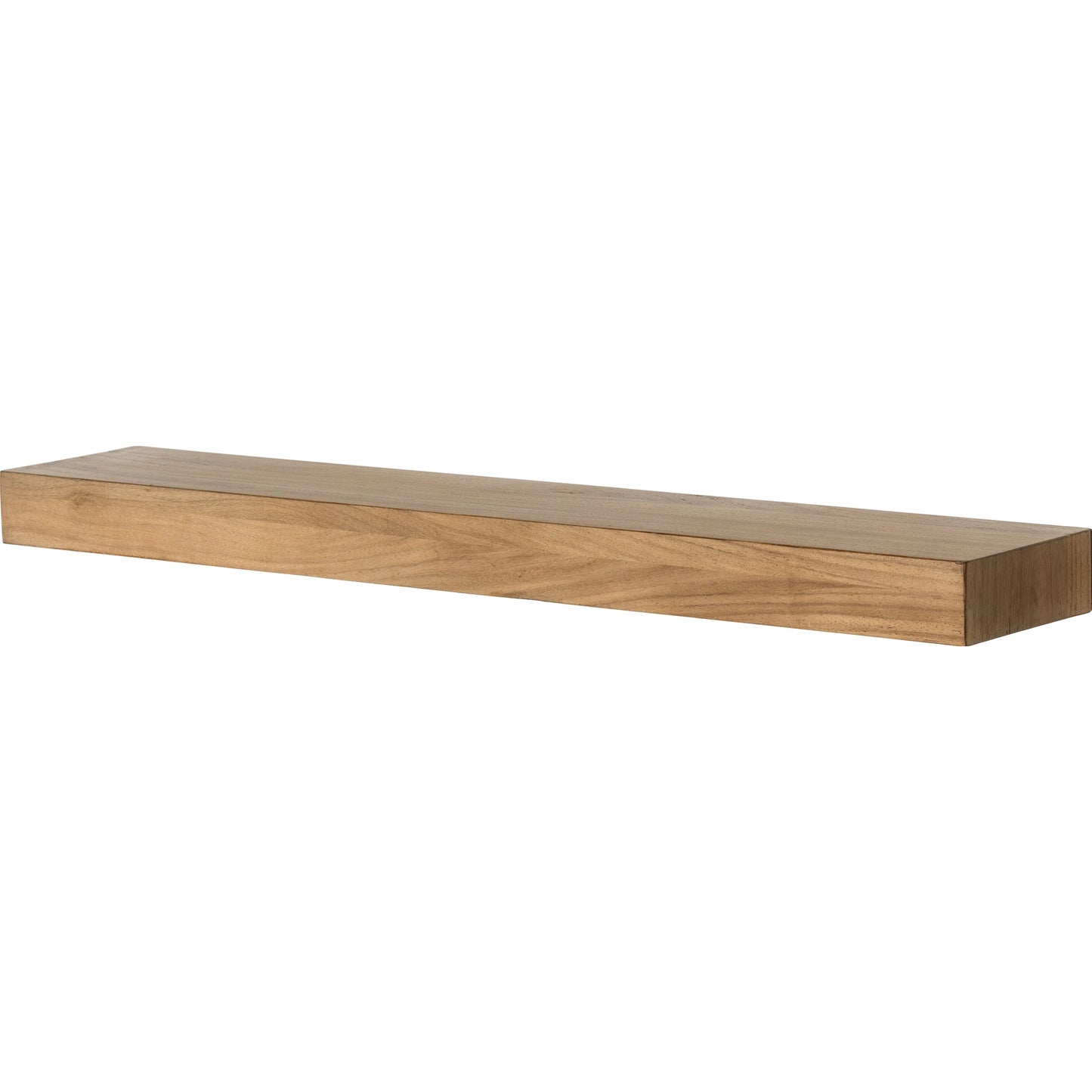 001 SI-1902953 | Primary Silo | Cain Floating Shelf by Four Hands in gold guanacaste. Made from thick guanacaste veneer in a transitional style.