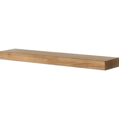 Cain Floating Shelf by Four Hands in gold guanacaste. Made from thick guanacaste veneer in a transitional style.