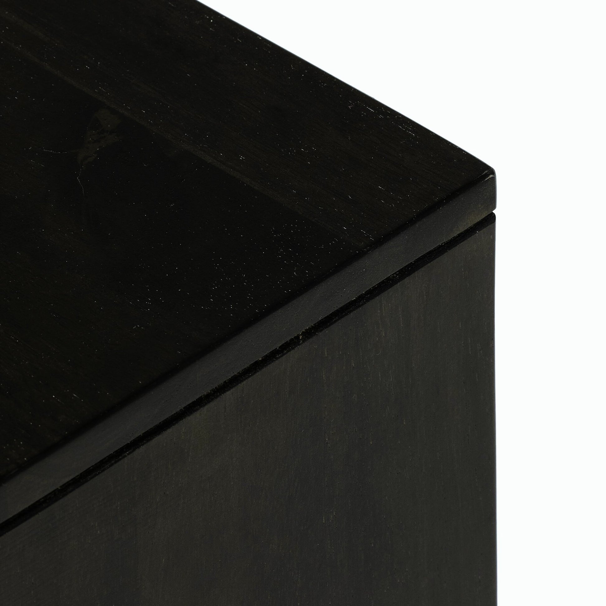 Reza Bar Cabinet by Four Hands in smoked honey parawood. Made from solid parawood, brass, solid acacia in a transitional style.