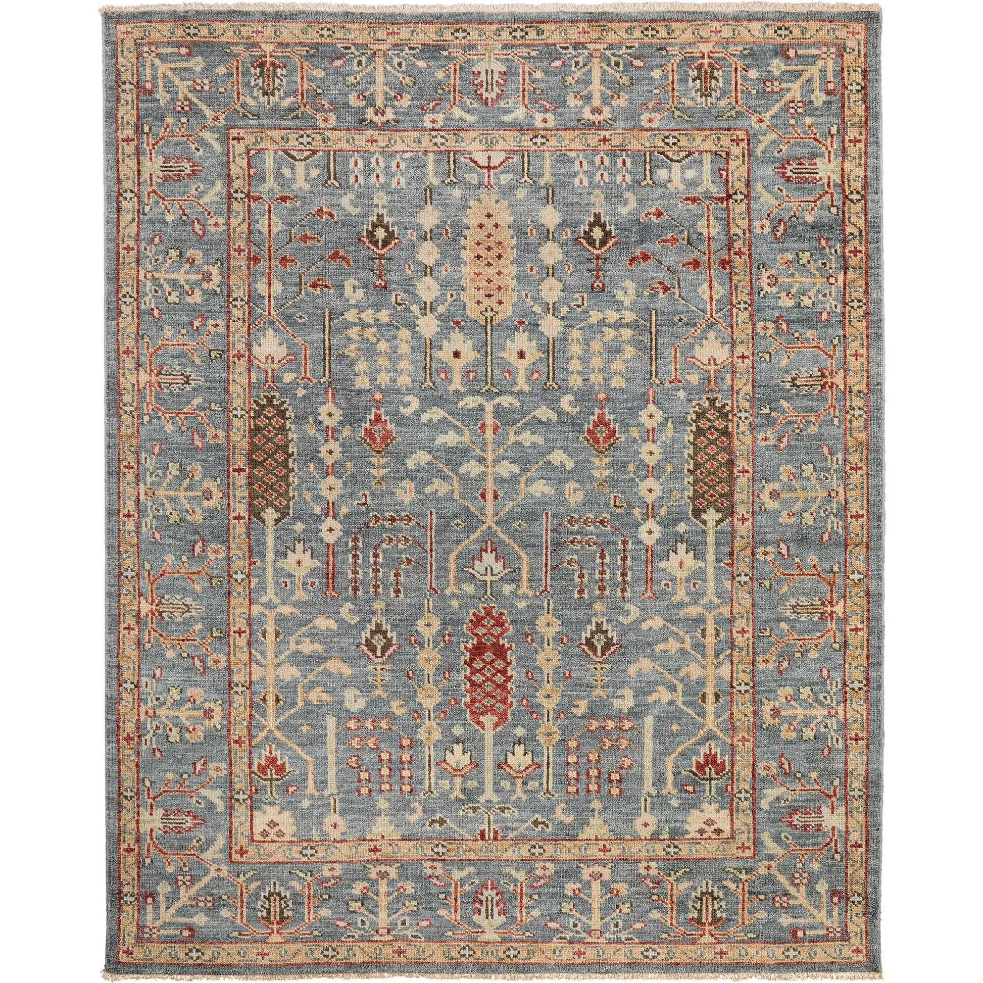 Carrington Traditional Oriental Rug - 6499F by Feizy in blue, red, gold. Made from wool in a unique style.