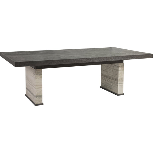 Venerato Dining Table by Artistica Home in mocha brown. Made from unique in a transitional style.