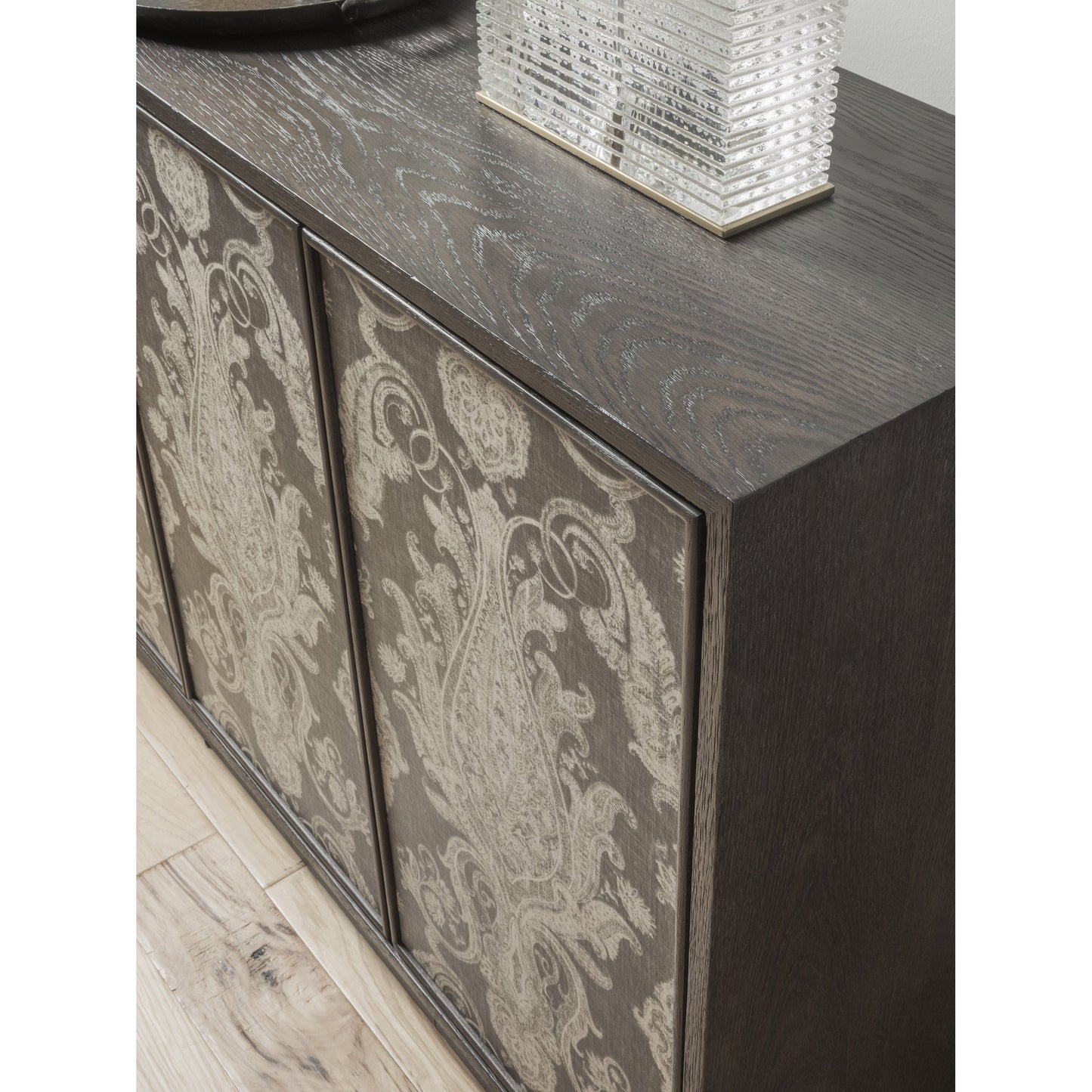 003 SI-1823413 | Closeup | Venerato 4 Doors Media Console by Artistica Home in mocha brown. Made from unique in a traditional style.