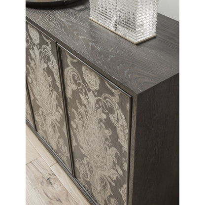 Venerato 4 Doors Media Console by Artistica Home in mocha brown. Made from unique in a traditional style.