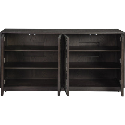 Venerato 4 Doors Media Console by Artistica Home in mocha brown. Made from unique in a traditional style.