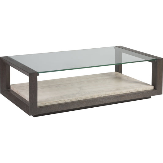 Venerato Cocktail Table by Artistica Home in mocha brown. Made from unique in a transitional style.
