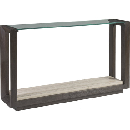 Venerato Console by Artistica Home in mocha brown. Made from unique in a transitional style.