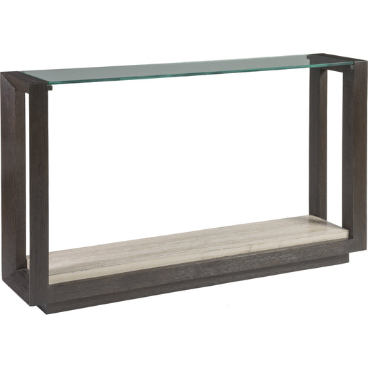 Venerato Console by Artistica Home in mocha brown. Made from unique in a transitional style.
