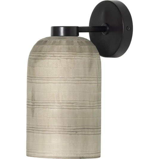 Brynner Sconce by Four Hands in dripping etched silver, antiqued iron. Made from glass, iron in a modern style.