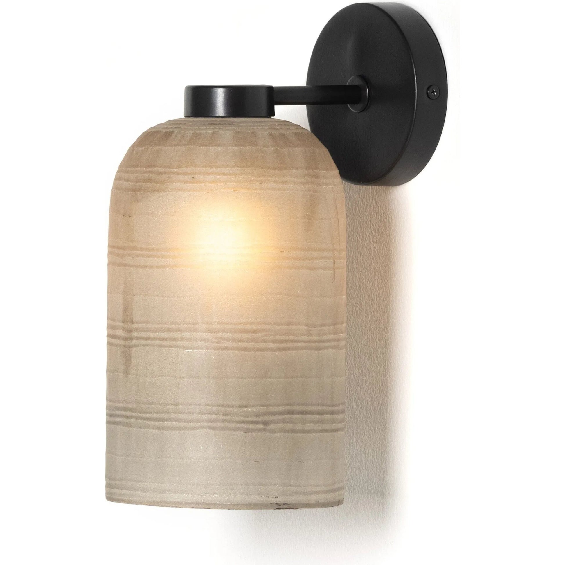 Brynner Sconce by Four Hands in dripping etched silver, antiqued iron. Made from glass, iron in a modern style.