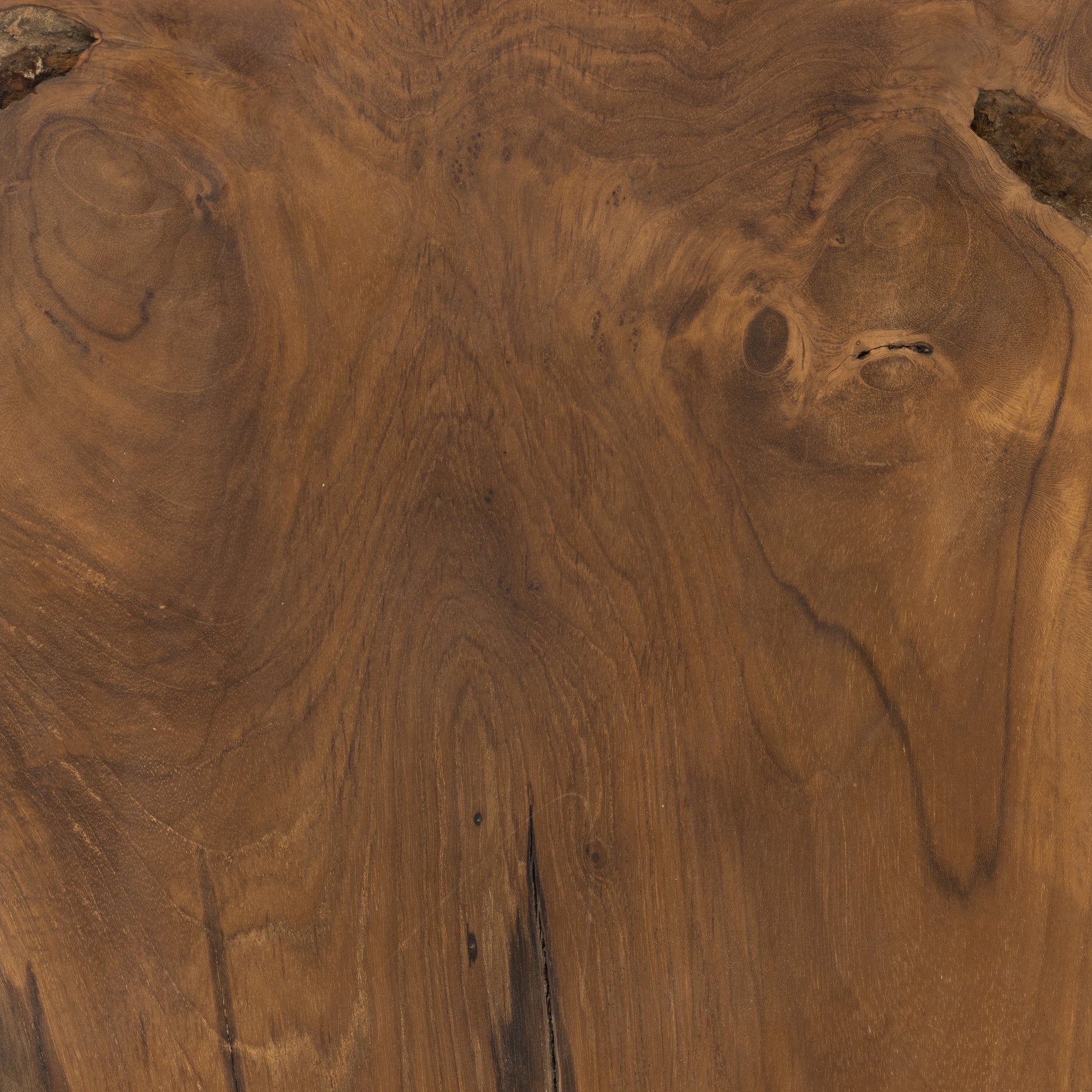 Teak Square Stool by Four Hands in rustic teak. Made from solid teak in a rustic style.