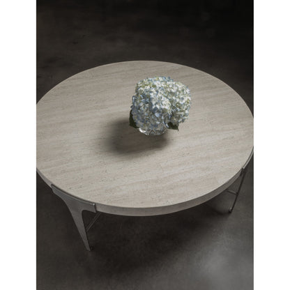 Cachet Cocktail Table by Artistica Home in silver leaf. Made from unique in a transitional style.